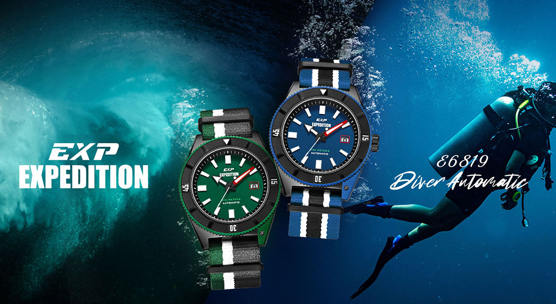 E 6819 - THE NEWEST DIVER AUTOMATIC WATCH FROM EXPEDITION
